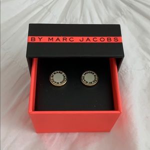 Marc by Marc Jacobs Gold/White Earrings
